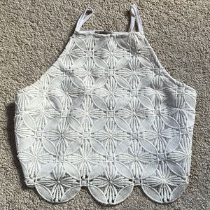 White lace Charolette Russe top.